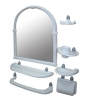 Набор д/ванной с зеркалом 6 пр. "ОЛИМПИЯ" белый 5 шт. упак.