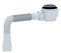 Сифон д/душ.поддона 1 1/2*50/60 с гофрой 40*50*375 клик-клак, хром Ани Пласт Е415СL 1/8