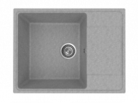 Мойка Модель GR 650-003 (светло-серый) матовая SOFT-TOUCH 650*495*180 с сифоном GOTA ROCIO