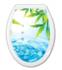 Сиденье д/унитаза жёсткое Океан "Капли и бамбук" 1/10