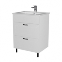 Подстолье Кашемир 600 (2 ящика) белый софт под умывальник Quadro 60 GOLDEN FOX Подстолье Кашемир 600 (2 ящика) белый софт под умывальник Quadro 60 GOLDEN FOX