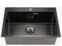 Мойка премиум нерж.сталь 3мм 600*500 с сифоном Черный Golden Fox