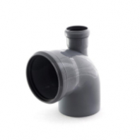 Отвод 110*50 угол 90 фронт. вых. Вверх для внутр.канал. Россия ХК1170 Отвод 110*50 угол 90 фронт. вых. Вверх для внутр.канал. Россия ХК1170