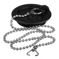 Пробка д/ванны резин. с цепочкой из нерж.стали 45см MPF 110629 1/50