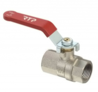 Кран шар руч. 1 г/г лат никель PN40 RTP