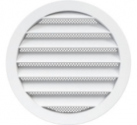 Решетка вентиляционная 100*100 металл. сеткой, с фланцем 100РКМ  