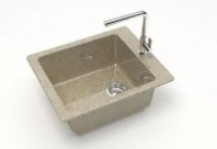 Мойка Линди Z8Q5 (песоч.) глянец 500x425x195 с сифоном GOTA ROCIO