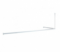 Карниз д/ванной угловой 90*90*90, 90*180 белый Iddis 040A200i14  