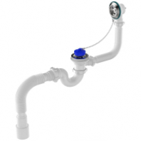 Обвязка на ванну 1 1/2*40 с гофрой 40*40/50 Aquant V155 с переливом 1/30 (аналог E155)