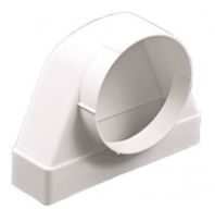 Соединитель угол 90 прямоугольного воздуховода 60х120 с круглым D100 612СК10КП Виенто