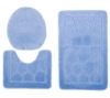 Набор ковриков д/ванной 3 предмета Zalel 55*85 L.Blue
