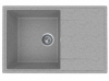 Мойка Модель GR 735-003 (светло-серый) матовая без отверстия под смеситель SOFT-TOUCH 735*475*175 с сифоном GOTA ROCIO