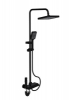 Душевая система 4-х функц. со смесителем и изливом (компл.с шлангом и душ. лейкой) латунь цвет черный 657352 GOTA ROCIO 1/4