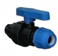 Кран шаров. для ПНД труб компрес. наруж.рез. 20*1/2 РосТурПласт