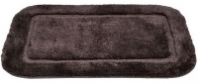 Коврик д/ванной 50*80см Zalel Lux Border ПЛЮШ Dark brown