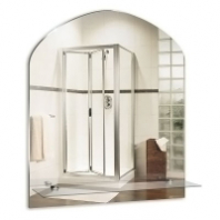 Зеркало 500*580 шв "Арка" с полкой