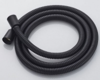 Шланг д/душа 150см имп.-имп. черный, двойной замок, нерж.ст., прокладка с сеткой (FU8240B) GOLDEN FOX® блистер