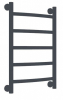 Полотенцесушитель Мадрид 400*600/5 1" GR серый графит матовый нижн. подкл (креп. в комплекте)