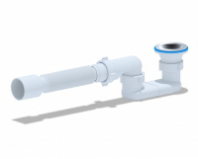 Сифон д/душ.поддона 1 1/2*40 с гофрой 40*50 плоский Ани Пласт Е015 1/40