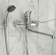 Смеситель д/ванны шар. с изливом L-30см. перекл.душа  G164710 d40 Грация GOTA ROCIO® 1/10 