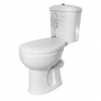 Унитаз-компакт Дора белый гор.выпуск Декор березка, монокороб Стандарт (г.Ст.Оскол) Унитаз-компакт Дора белый гор.выпуск Декор березка, монокороб Стандарт (г.Ст.Оскол)