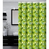 Шторка д/ванной 180*180см с кольцами зеленые листья ZALEL 4239А Шторка д/ванной 180*180см с кольцами зеленые листья ZALEL 4239А