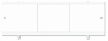 Экран д/ванны "Монолит М" белый 1,68 пластик.профиль 3 дверки