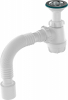Сифон 1 1/2*40 с гофрой 40*50 Aquant S0510 1/35
